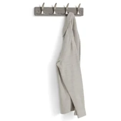 Wandkapstok HAYLIA 4 Haken Grijs/Zilver