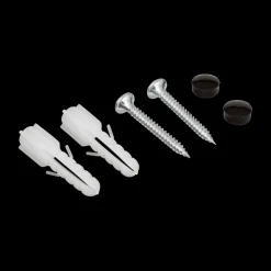 Wandkapstok HAYLIA 4 Haken Bruin/Zilver