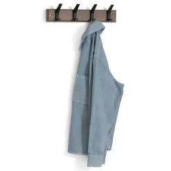 Wandkapstok STANGH 4 Haken Hout/Zwart