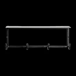 Wandkapstok TRENTON Zwart, B30-H10-D8