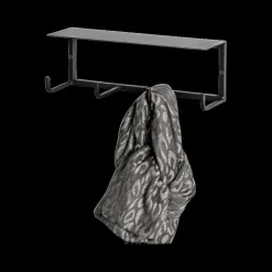 Wandkapstok TRENTON Zwart, B30-H10-D8