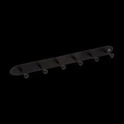 Wandkapstok TRIAVO 6H. Met. Zwart