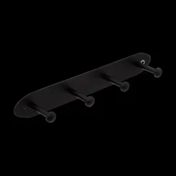 Wandkapstok TRIAVO 4H. Met. Zwart