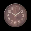 Wandklok WOOD S Rnd. Houtlook Ass.