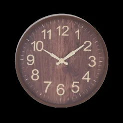 Wandklok WOOD S Rnd. Houtlook Ass.