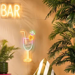 Wandlamp BAR Neon Geel