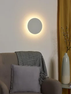 Wandlamp EKLYPS Ø25cm Wit