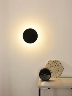 Wandlamp EKLYPS Ø15cm Zwart