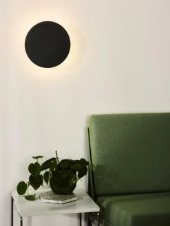 Wandlamp EKLYPS Ø25cm Zwart
