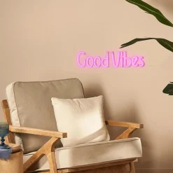 Wandlamp GOOD VIBES Neon Roze