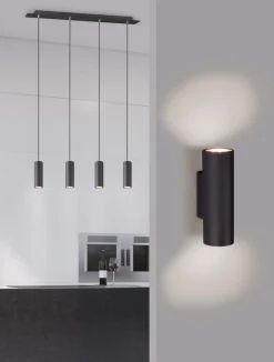 Wandlamp MARLEY Metaal Zwart