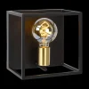 Wandlamp RUBEN 1Del. Zwart/Goud