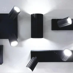 Wandlamp SOKA Metaal Zwart