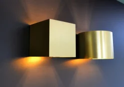 Wandspot XIO Vierkant Mat Goud