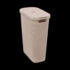 Wasmand CORBIA 40L m/Deksel Linnen