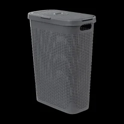 Wasmand CORBIA 40L M/Deksel Grijs