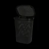 Wasmand FILOM Hoog 60l M/Deksel Zwart