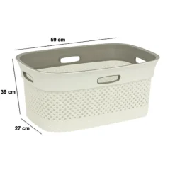 Wasmand PURLLE 45L Beige