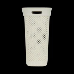 Wasmand PURLLE 60L M/Deksel Beige