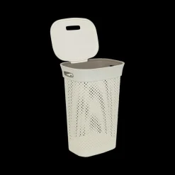 Wasmand PURLLE 60L M/Deksel Beige