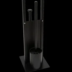 Wc-Borstel/Papier Houder LINZO Met. Zwart