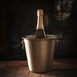 Wijnkoeler PEARLIO Schuin Brushed Goud