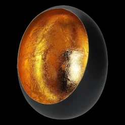 Windlicht EILIA Eivorm Met. Zwart/Goud L