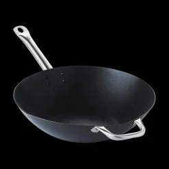 Wok L Carbonstaal M/Antikleeflaag