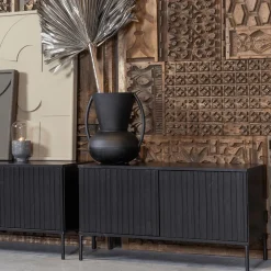 Woood TV-meubel GRAVURE Zwart B100