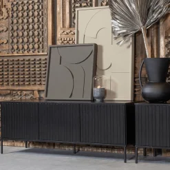 Woood TV-meubel GRAVURE Zwart B150