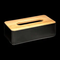 Zakdoekdoos SINDRE Bamboe Zwart