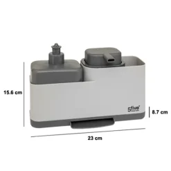 Zeepdispenser VERLIA Grijs